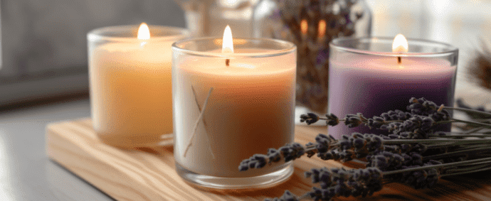 DIY DES MONATS - Relax & Glow Duftkerze mit Blüten DIY DES MONATS - Relax & Glow Duftkerze mit Blüten