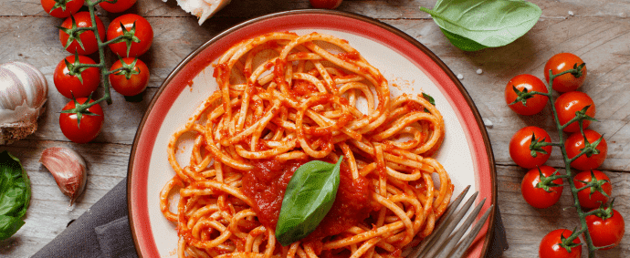 Mediterrane Bruschetta-Pasta mit der PRIMABENE® Toskanischen Bruschetta Blend Bio Mediterrane Bruschetta-Pasta mit der PRIMABENE® Toskanischen Bruschetta Blend Bio