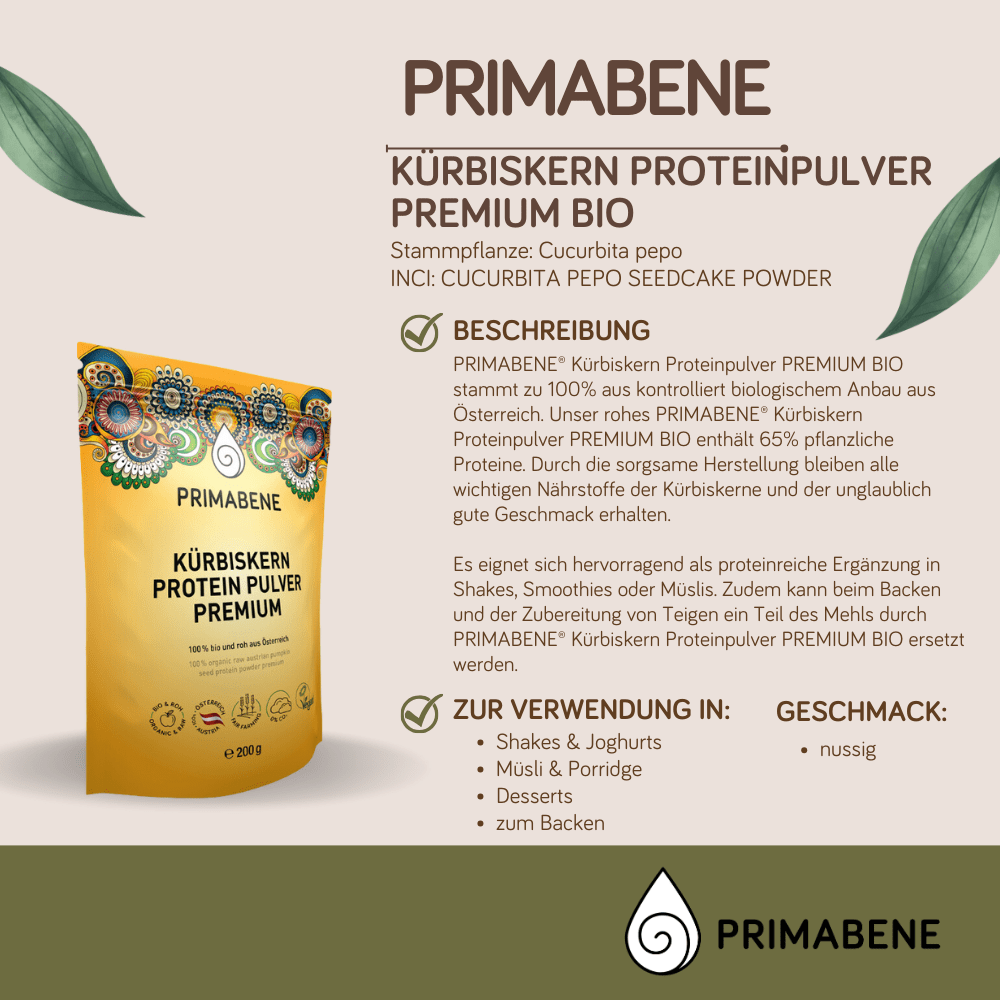 Bene Naturalproducts | PRIMABENE® Proteína de Semillas de Calabaza en ...