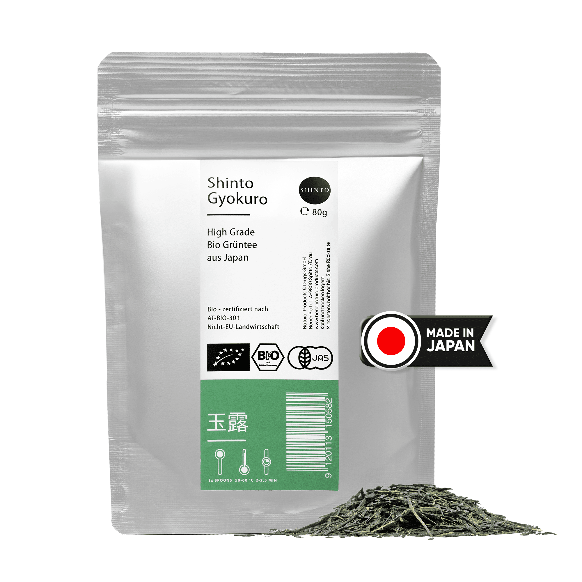 Bild von SHINTO Gyokuro Bio-Grüntee 80g
