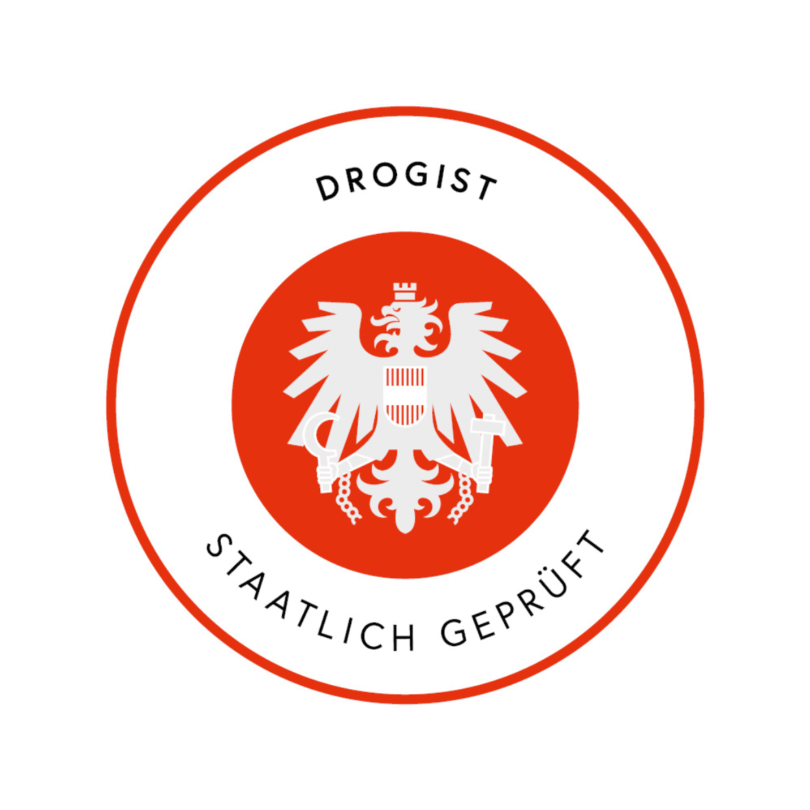 Logo Drogist staatlich geprüft