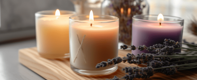 DIY DES MONATS - Relax & Glow Duftkerze mit Blüten